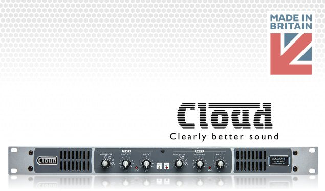 Cloud Electronics Commercial background audio speakers and amplifiers