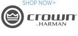 Crown by Harman Amplifiers available at Audio Volt Today