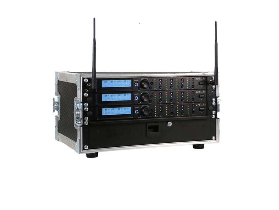 JTS R4 12-Way 'All Racked Up' Wireless Microphone System - Headset or Handheld Mics