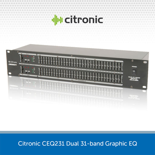 Citronic CEQ231 Dual 31-band Graphic EQ