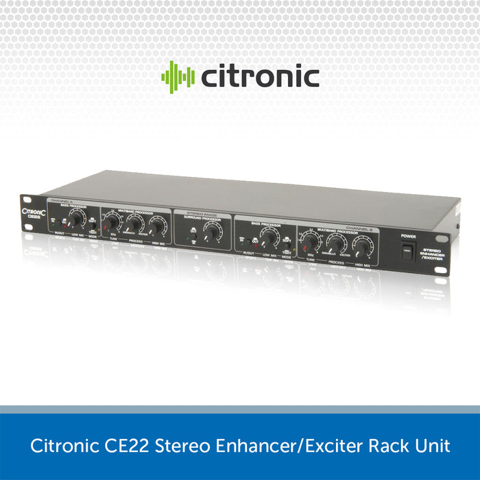 Citronic CE22 Stereo Enhancer/Exciter Rack Unit