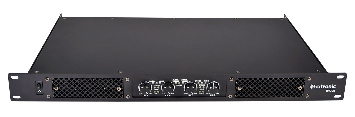 Citronic D4200 Quad Digital Power Amplifier 4 x 200W 4-8 Ohms
