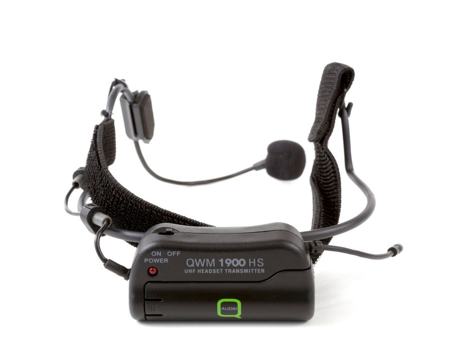 Q-Audio QWM 1900 HS UHF Wireless Headworn Microphone System