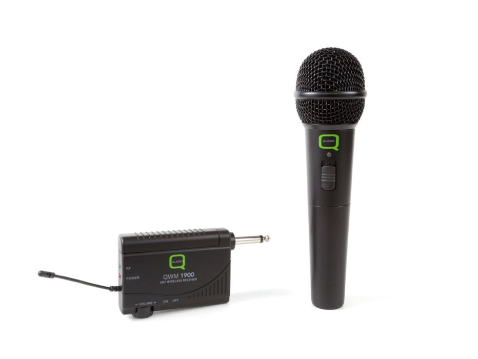 Q-Audio QWM1900 UHF Wireless Handheld Microphone System
