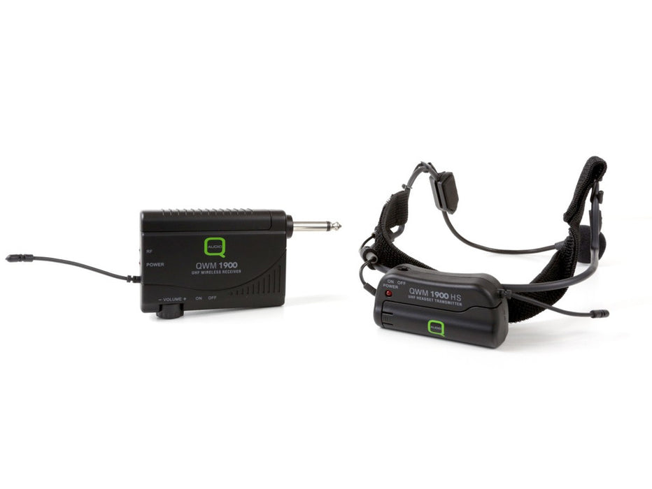 Q-Audio QWM 1900 HS UHF Wireless Headworn Microphone System