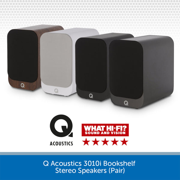Q Acoustics 3010i Bookshelf Stereo Speakers (Pair) | Audio Volt