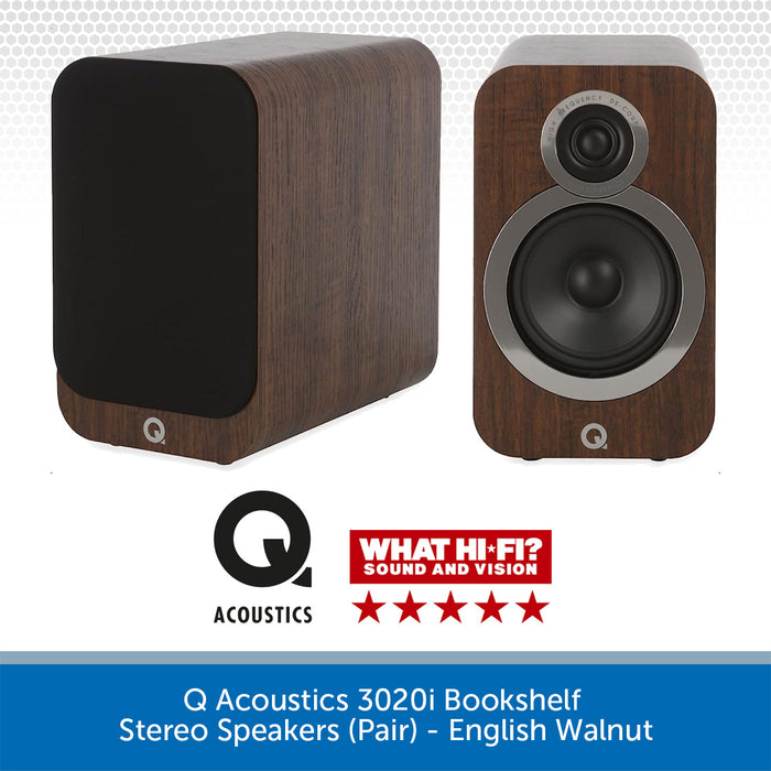 Q Acoustics 3020i Bookshelf Stereo Speakers (Pair)