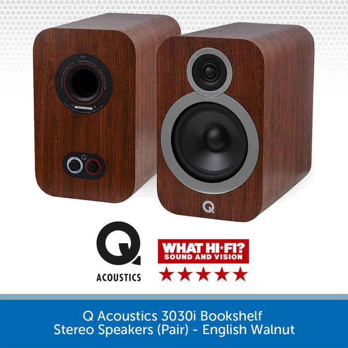 Q Acoustics 3030i Bookshelf Stereo Speakers (Pair)
