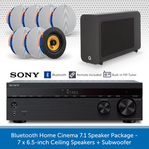 7.1 Bluetooth Home Cinema Ceiling Speaker + Subwoofer Package with Dolby Atmos