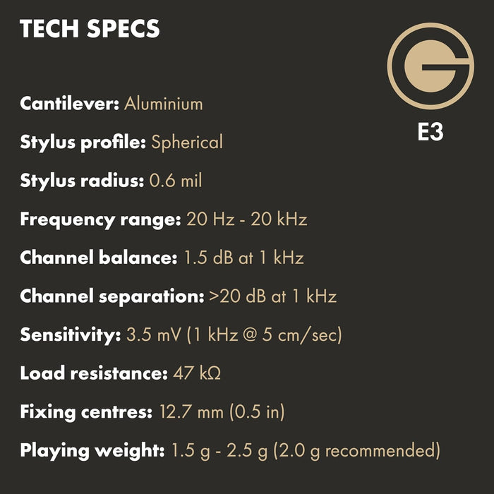 Goldring E3 Moving Magnet Cartridge