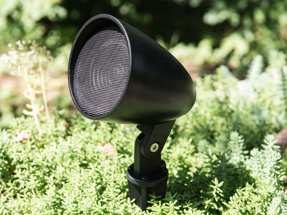 Omnitronic Garden Spike Projector Speakers – 2 x 70W, 8 Ohms, IP65 Rated, Black (PS-2.5GS)