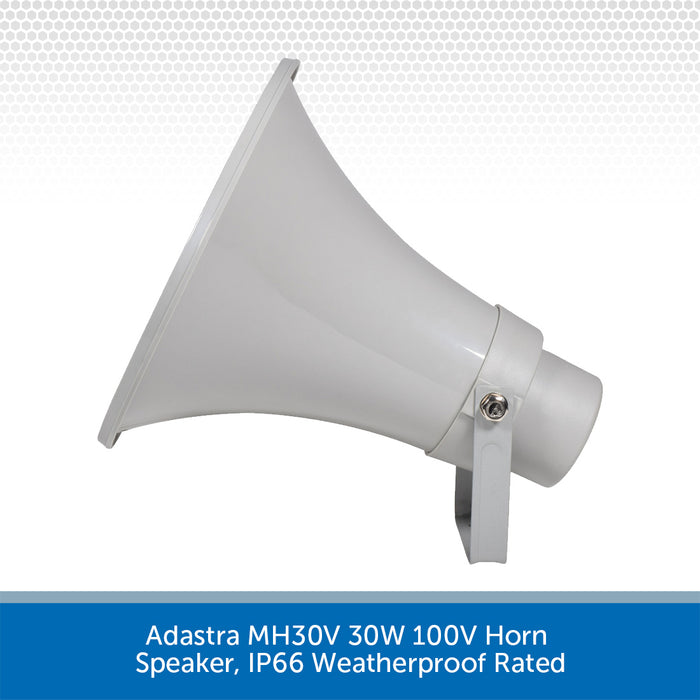 Adastra MH30V 30W 100V Horn Speaker, IP66 Weatherproof Rated