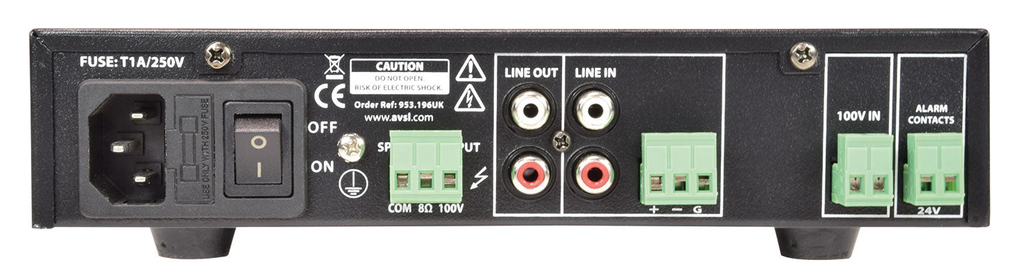 Adastra US60 Compact 60W 100V Slave Amplifier