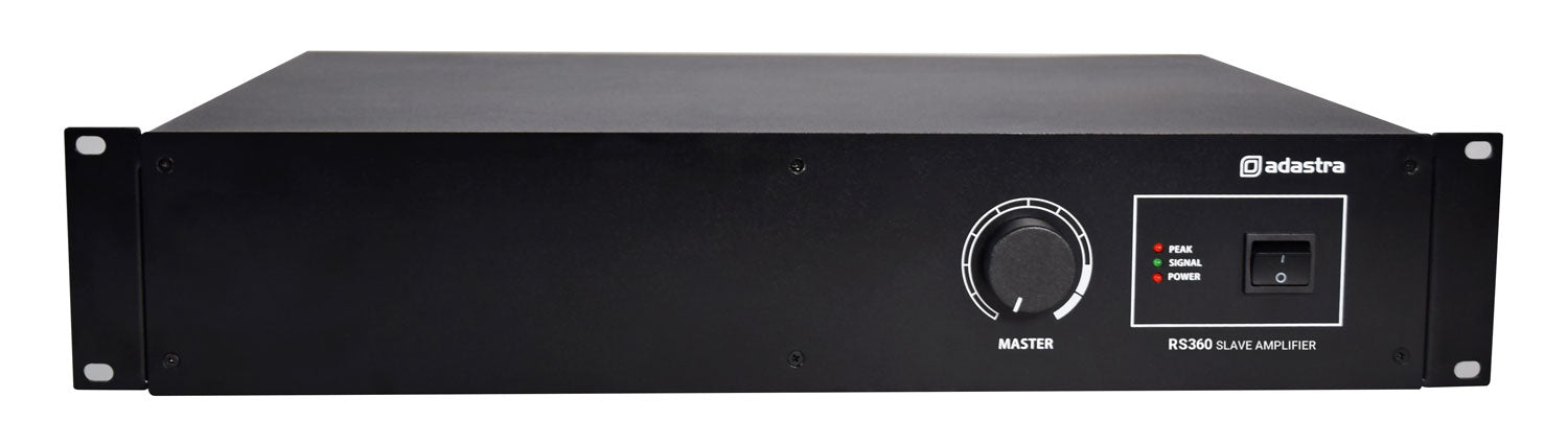 Adastra RS360 360W Class-D Slave Amplifier, 100V & 2 Ohms Operation