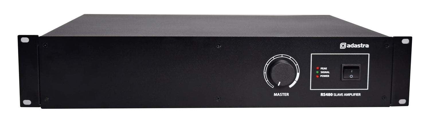 Adastra RS480 480W Class-D Slave Amplifier, 100V & 2 Ohms Operation