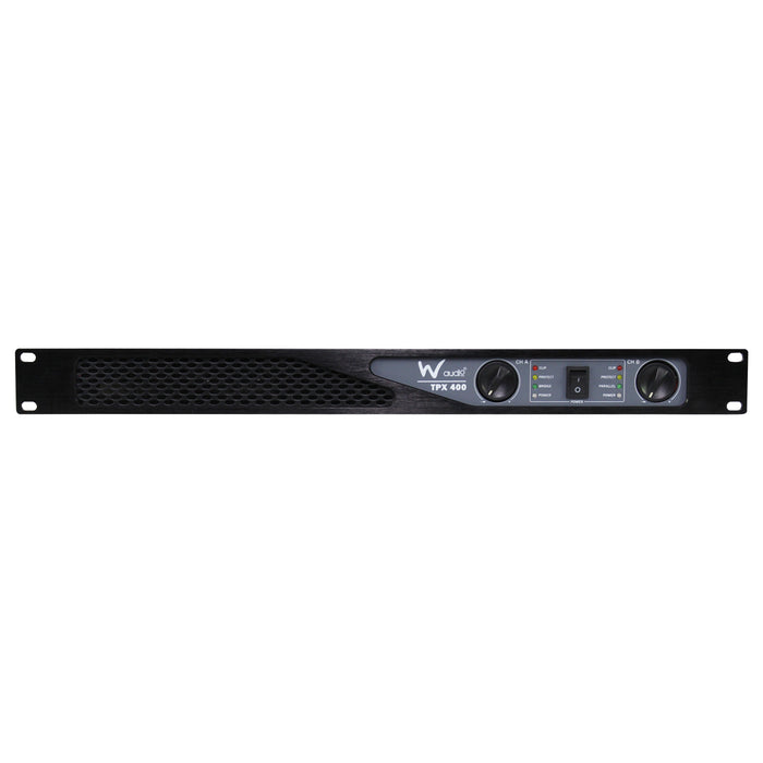 W-Audio TPX 400 Stereo Power Amplifier 2 x 200W,  4-8 Ohms