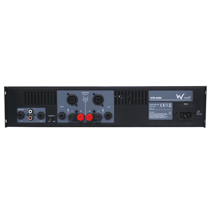 W-Audio XTR 1000 Stereo Power Amplifier 2 x 500W,  4-8 Ohms