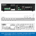 AUDAC COM12 - 120W Public Address Amplifier, 100V / 4 Ohm