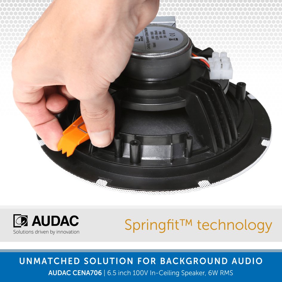 AUDAC CENA706W Premium 6.5 inch In-Ceiling Speaker | Audio Volt