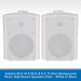 Adastra BC6-W & BC6-B 6.5" 8 Ohm Background Music Wall Mount Speakers White