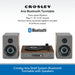 Crosley Aria Shelf System Bluetooth Turntable with Speakers