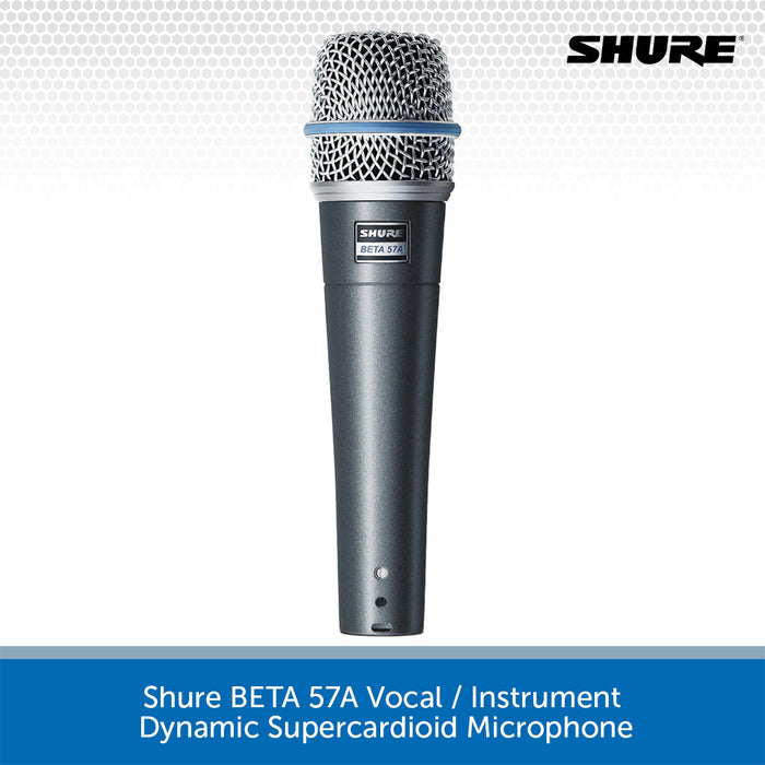 Shure BETA 57A Vocal / Instrument Dynamic Supercardioid Microphone
