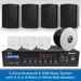 3-Zone Bluetooth & DAB Music System with 4, 6 or 8 Black or White Wall Speakers