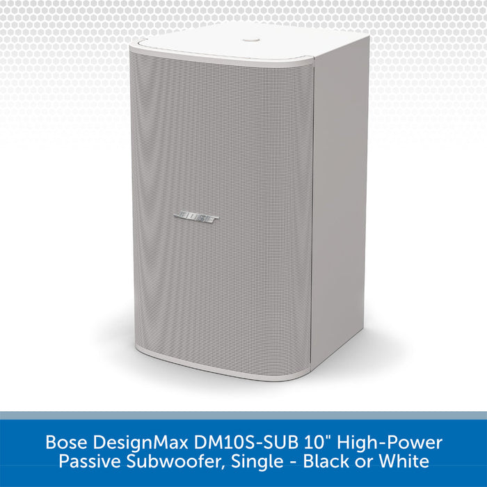 Bose DesignMax DM10S-SUB 10" High-Power Passive Subwoofer White