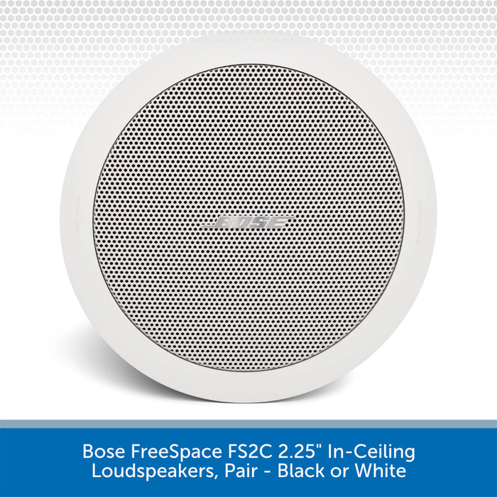 Bose FreeSpace FS2C 2.25" In-Ceiling Loudspeakers, Pair White