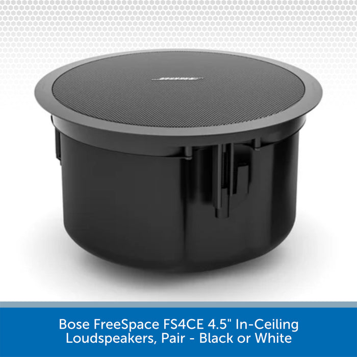 Bose FreeSpace FS4CE 4.5" In-Ceiling Loudspeakers, Pair - Black