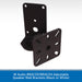 W Audio BRAC03 Adjustable Speaker Wall Brackets (Black)