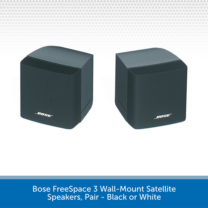 Bose FreeSpace 3 Wall-Mount Satellite Speakers, Pair Black