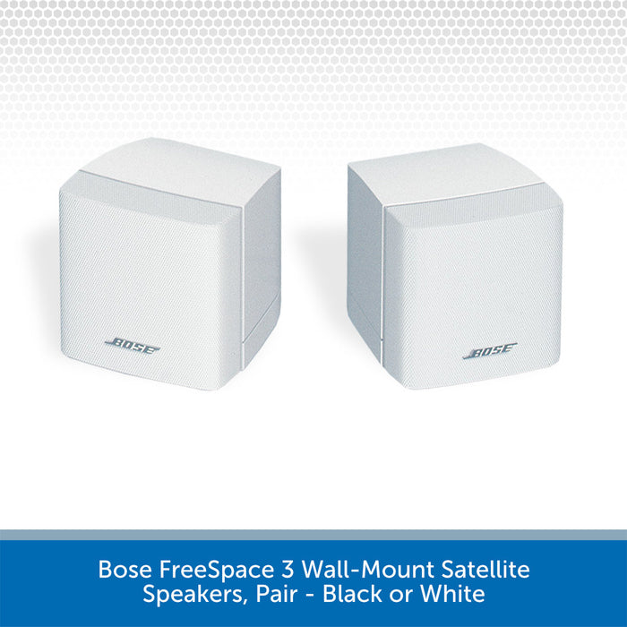 Bose FreeSpace 3 Wall-Mount Satellite Speakers, Pair White