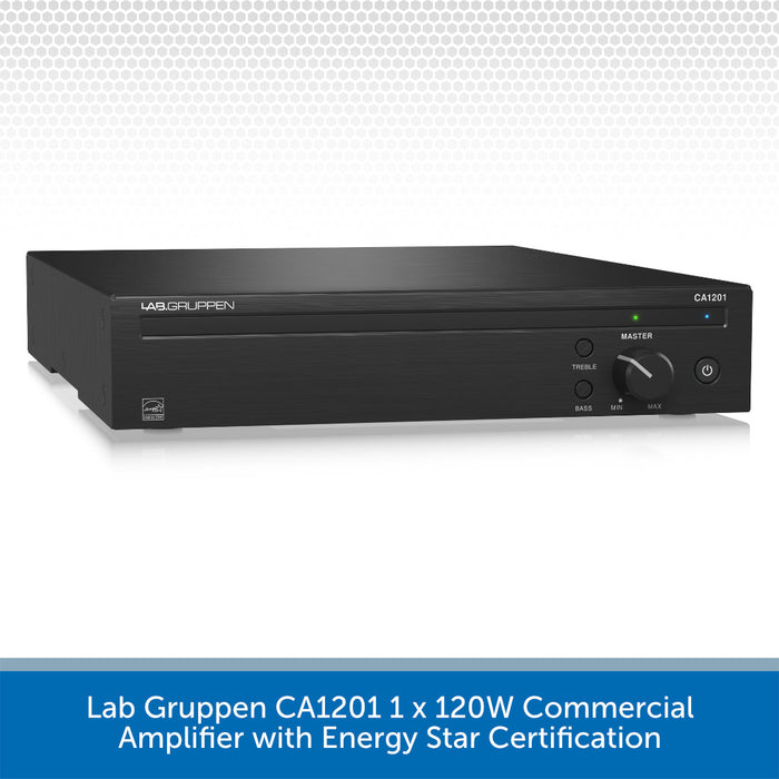 Lab Gruppen CA1201 1 x 120W Commercial Amplifier with Energy Star Certification