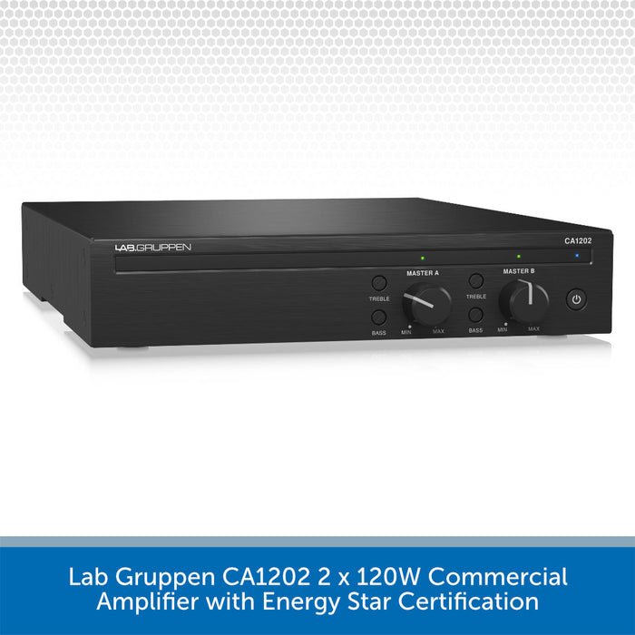 Lab Gruppen CA1202 2 x 120W Commercial Amplifier with Energy Star Certification