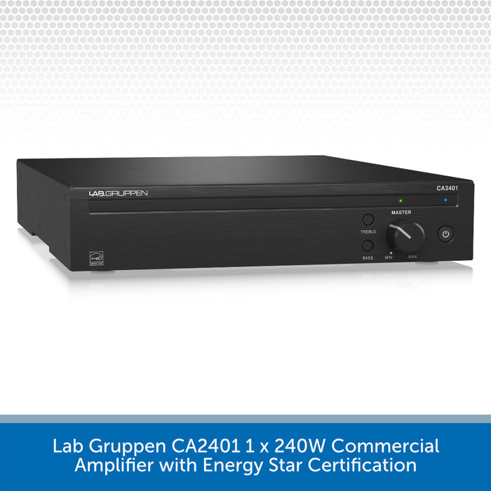 Lab Gruppen CA2401 1 x 240W Commercial Amplifier with Energy Star Certification