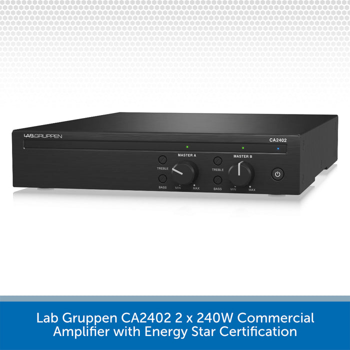 Lab Gruppen CA2402 2 x 240W Commercial Amplifier with Energy Star Certification