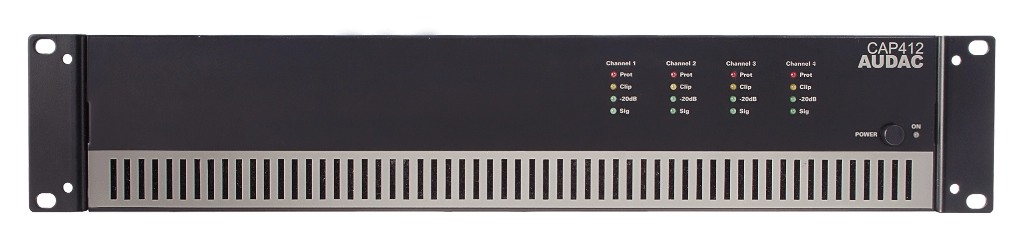 AUDAC CAP412 - 4 x 120W Quad Class-D Power Amplifier, 100V or 4Ω