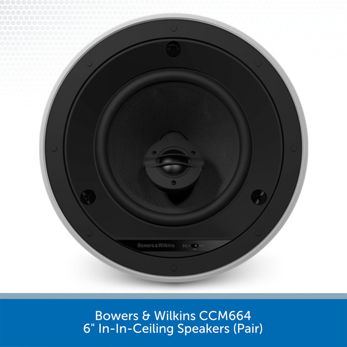 Bowers & Wilkins CCM664 600 Series 6" In Ceiling Speaker Inside (Pair)