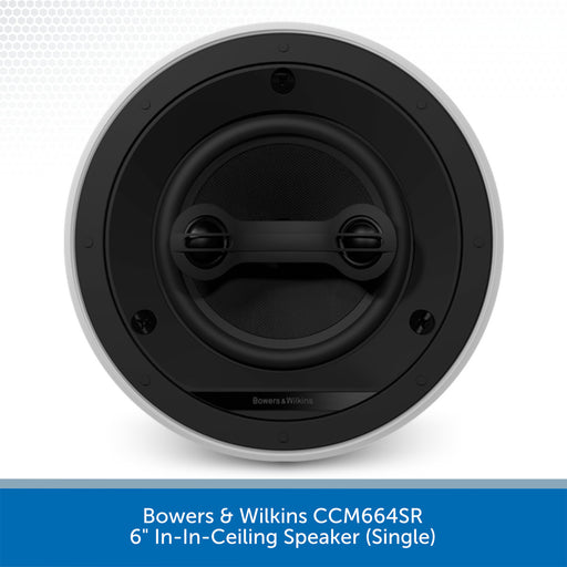 Bowers & Wilkins CCM664SR 600 Series 6" In Ceiling Speaker Inside (Single)