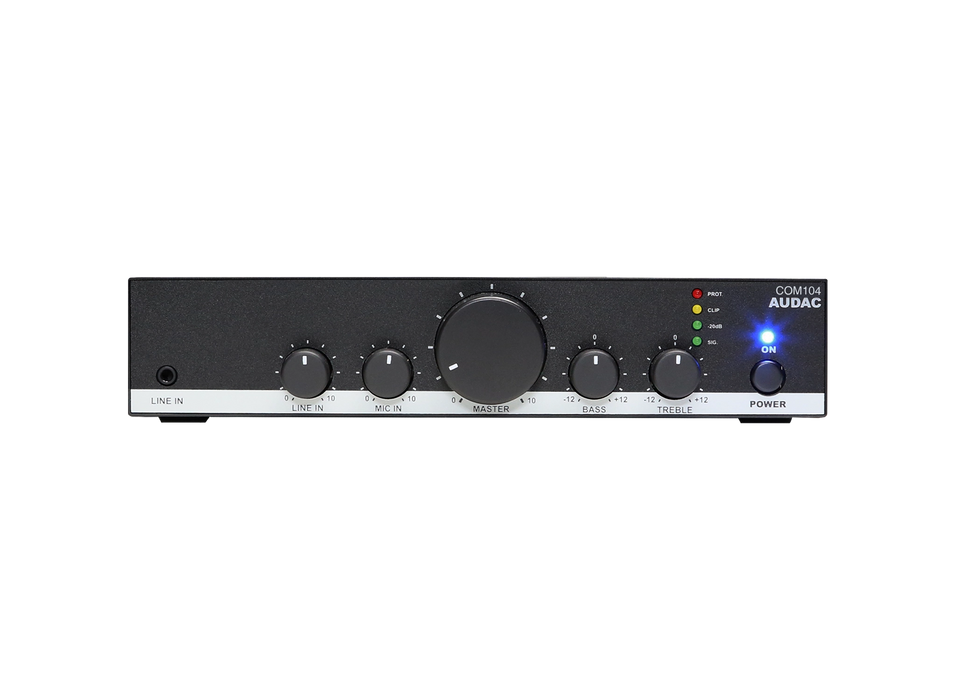 AUDAC COM104 - 40W Public Address Amplifier, 100V/4Ω