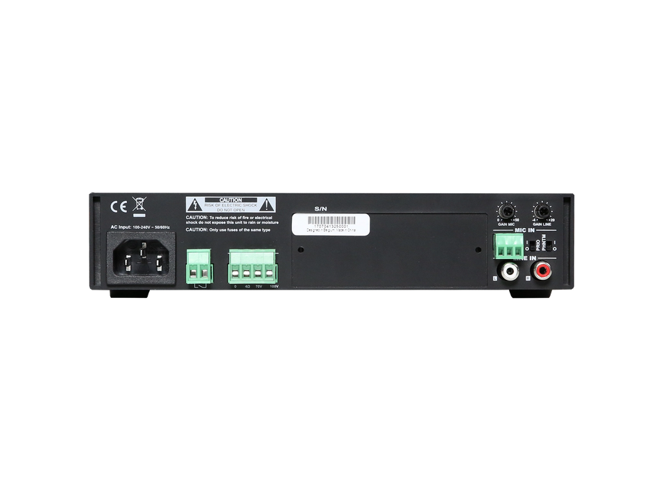 AUDAC COM104 - 40W Public Address Amplifier, 100V/4Ω
