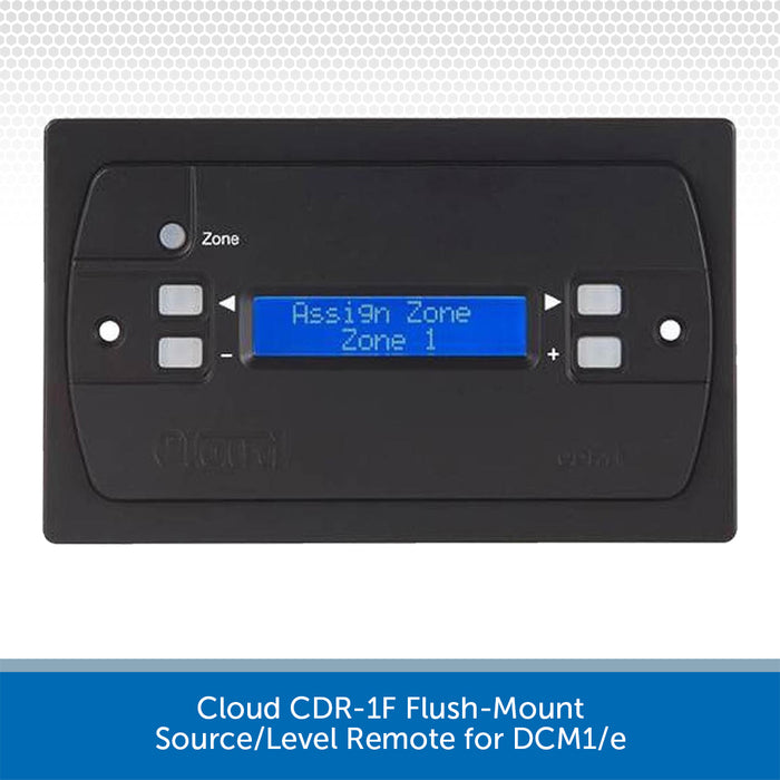Cloud Electronics CDR-1F Flush-Mount Source/Level Remote for DCM1/e
