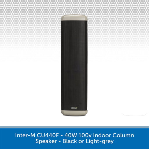 Inter-M CU440F 40W 100V Column Speaker - Black or Light-grey