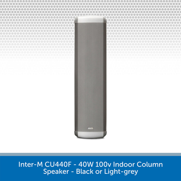 Inter-M CU440F 40W 100V Column Speaker - Black or Light-grey