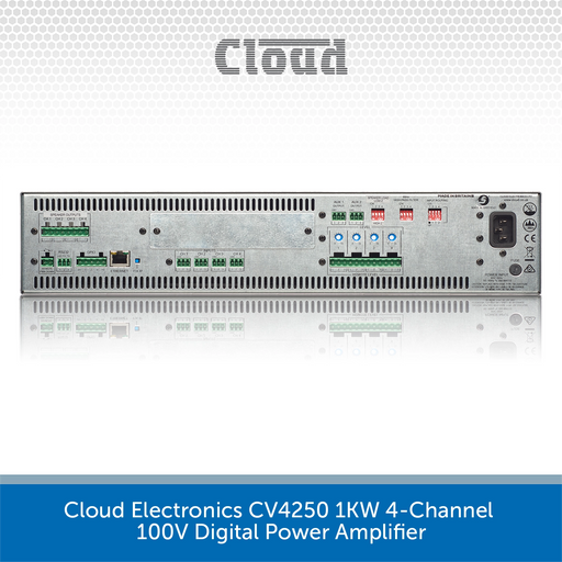 Cloud Electronics CV4250 1KW 4-Channel 100V Digital Power Amplifier