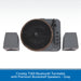 Crosley T160 Bluetooth Turntable with Premium Bookshelf Speakers - Gray