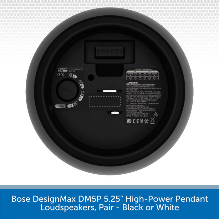 Bose DesignMax DM5P 5.25" High-Power Pendant Loudspeakers, Pair - Back
