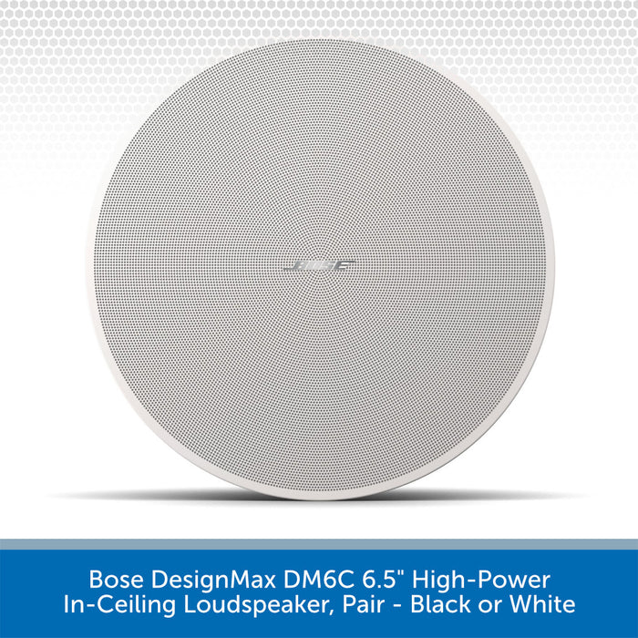 Bose DesignMax DM6C 6.5" High-Power In-Ceiling Loudspeaker White