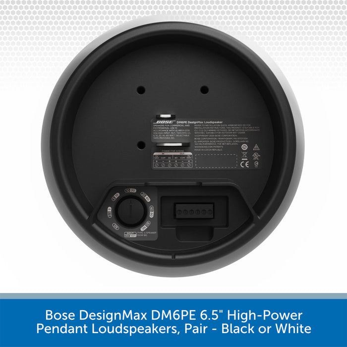 Bose DesignMax DM6PE 6.5" High-Power Pendant Loudspeakers, Pair Back